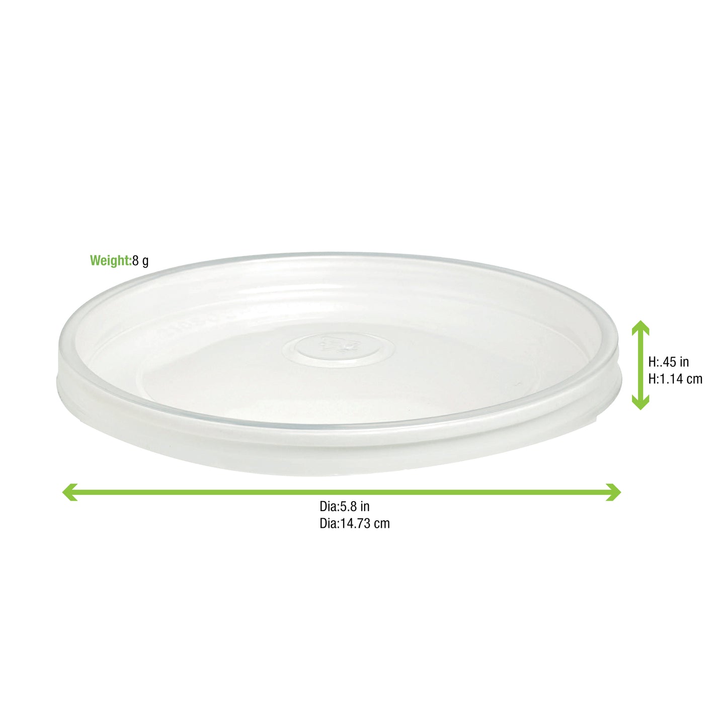 Clear PP Lid 360/Case