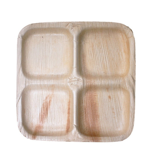 Square 4 Compartment  Plate