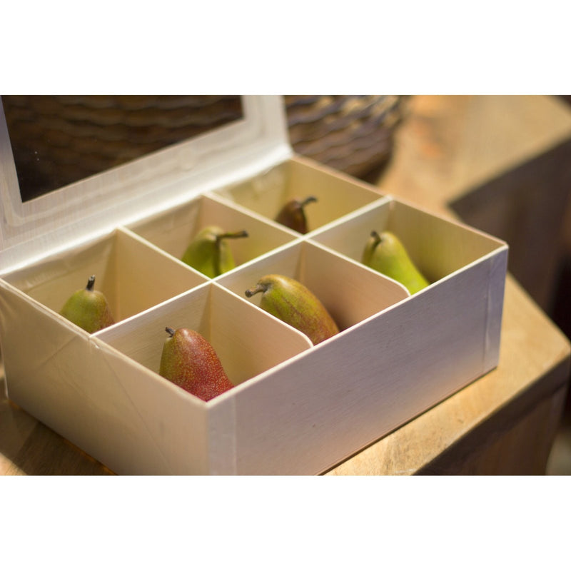 Collapsible Box w/ Attached Window Lid w/ Dividers