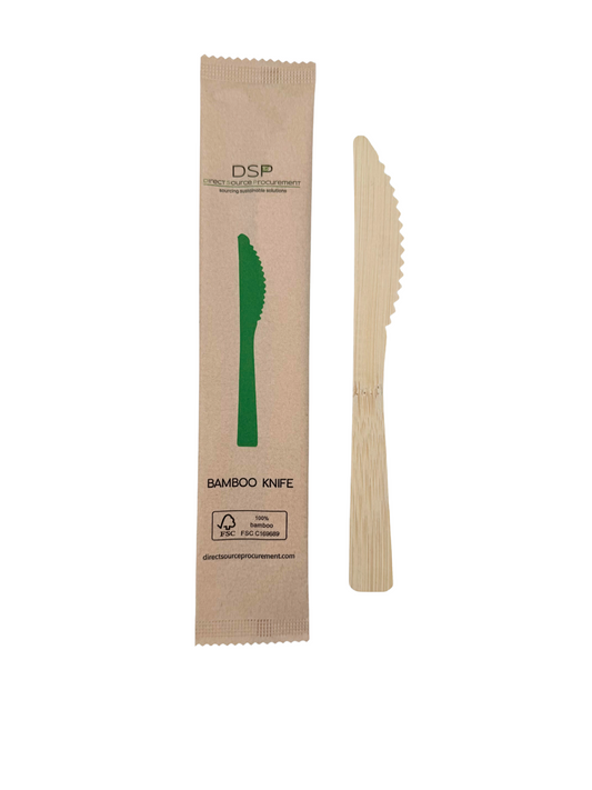 Individually Wrapped Bamboo Knives