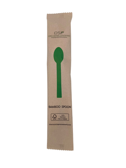 Individually Wrapped Bamboo Spoons