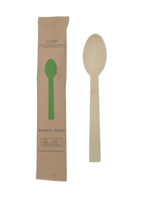 Individually Wrapped Bamboo Spoons