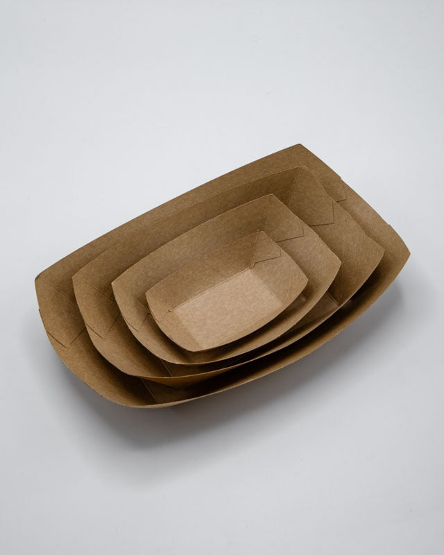 Kraft Paper Boat 4 Lbs (500 Per Case, 250 Piece Inner)